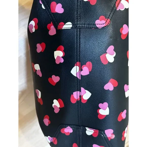 Kate Spade New York Flutter Hearts Large Reversible Tote Bag EUC ☔️ - Picture 5 of 11